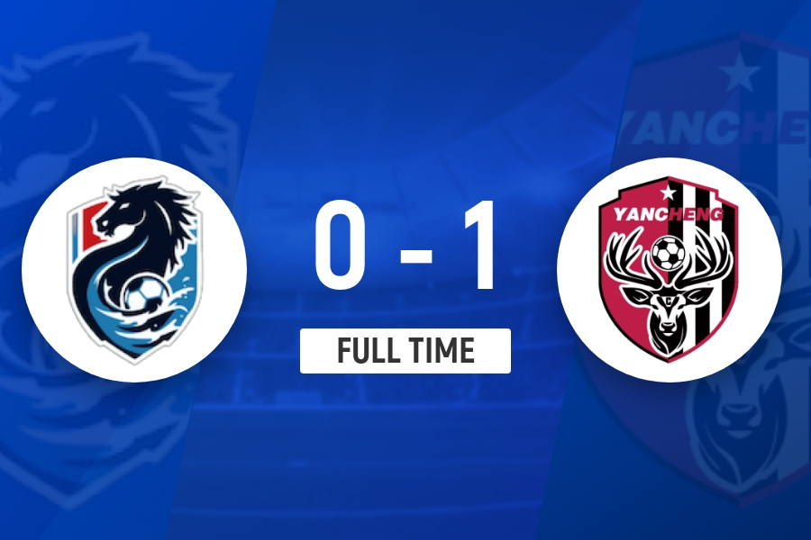 4连胜领跑苏超！盐城1-0力克淮安 